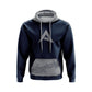 Anarchy Fleece Hoodie - Navy/Grey - Smash It Sports