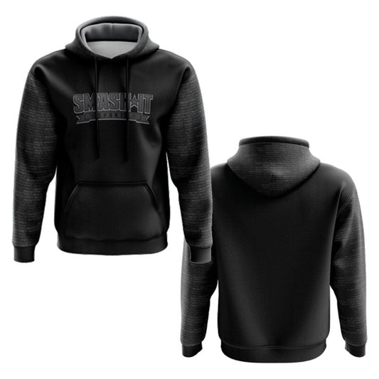 Smash It Sports Fleece Hoodie - Shadow Black/Grey