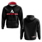 Anarchy Fleece Hoodie - Black/Red