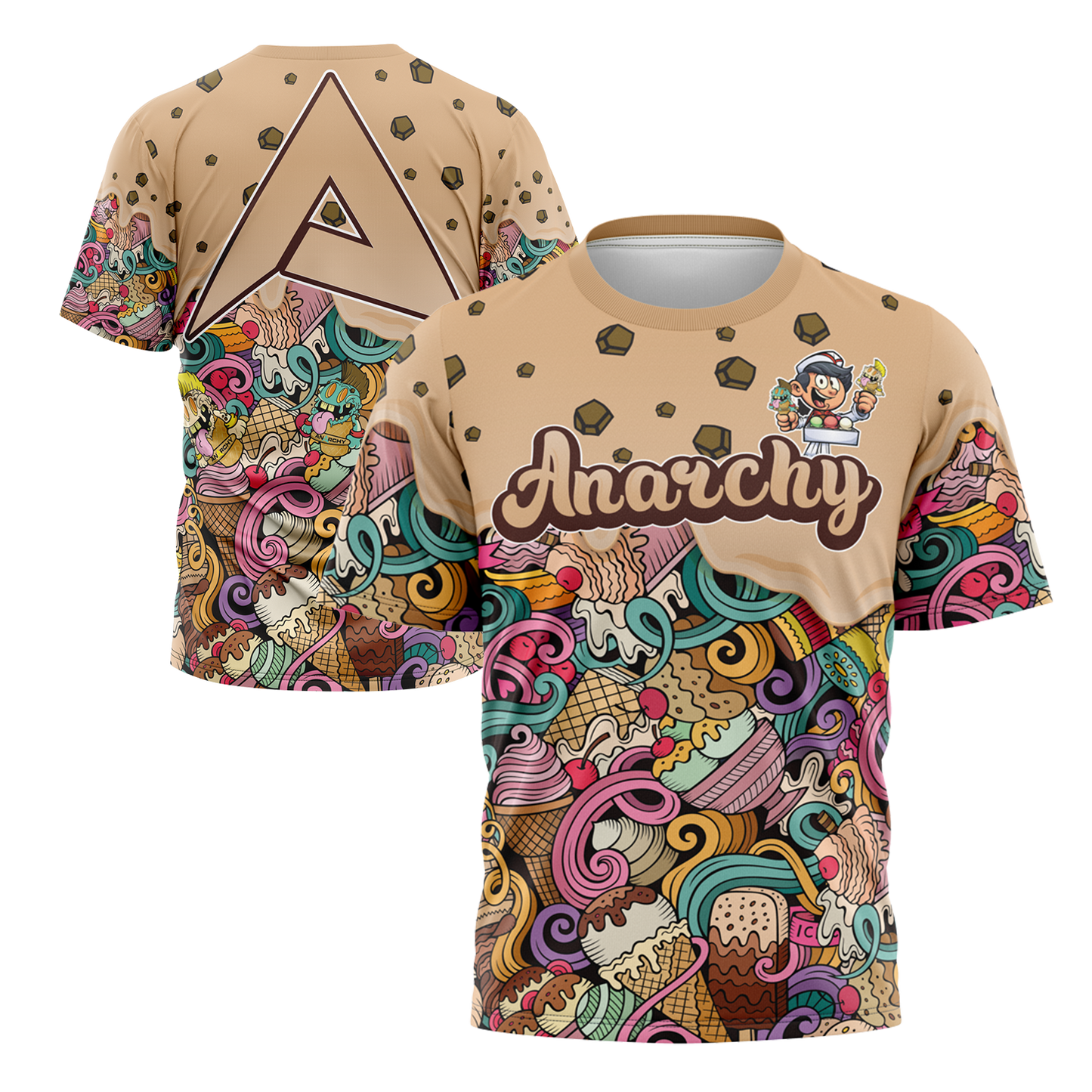 Anarchy Bat Company Short Sleeve Shirt - Cookie Dough