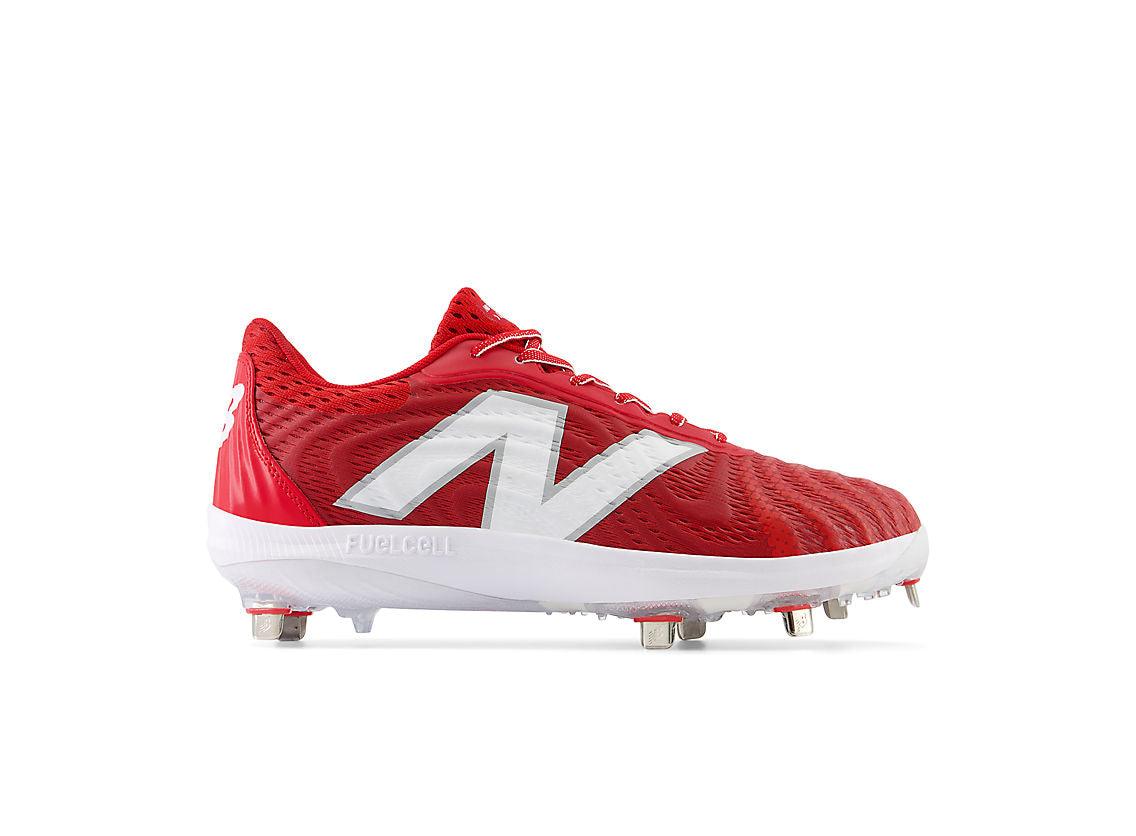 New Balance Men's FuelCell 4040 V7 Metal Baseball Cleats - Team Red / White - L4040TR7 - Smash It Sports