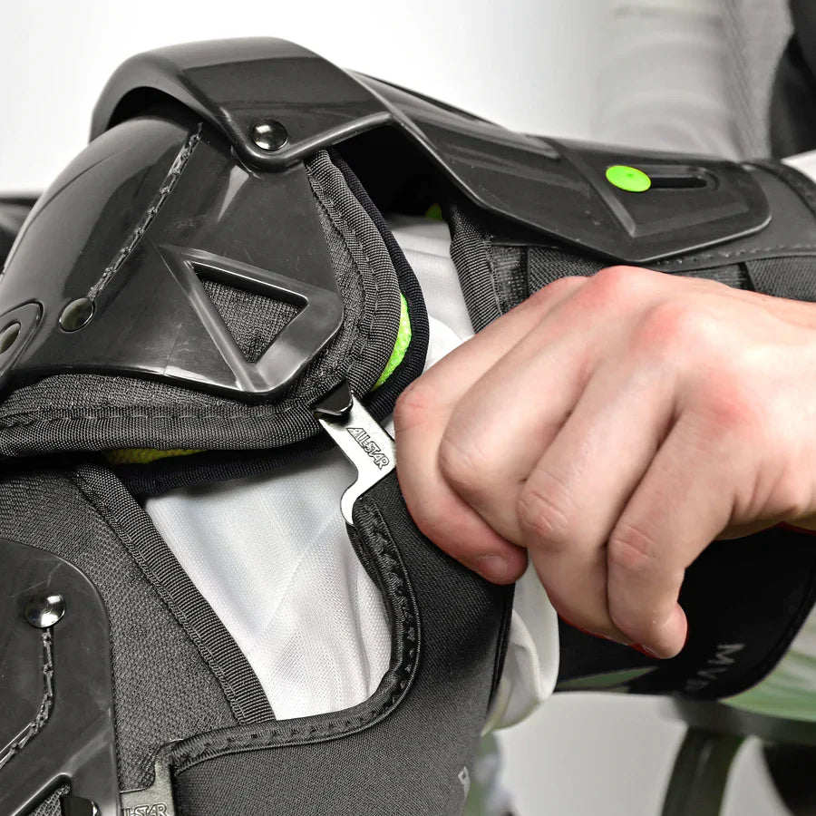 All-Star MVP-PRO Series Youth Catchers Set - Solid Colors – Product View | Smash It Sports | cage, padding, matte