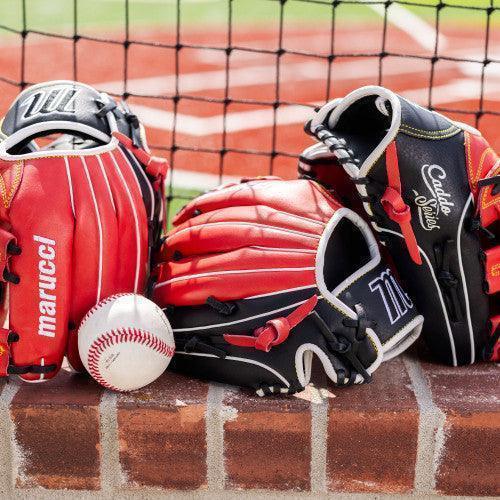 Marucci Caddo 11.5" Baseball Fielding Glove - MFG2CD1150-R/BK – Product View | Smash It Sports | leather, cowhide, pro