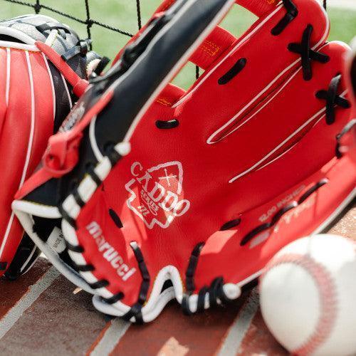 Marucci Caddo 11.5" Baseball Fielding Glove - MFG2CD1150-R/BK – Product View | Smash It Sports | leather, cowhide, pro