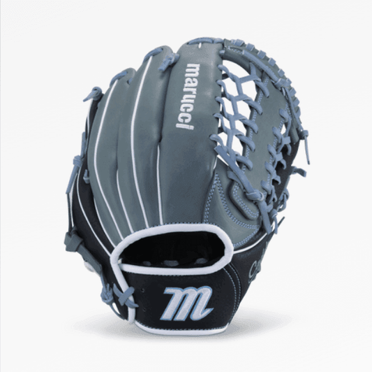 Marucci Caddo 12" Fastpitch Softball Glove - MFGCDFP1200-GY/CB – Specs Overview | Smash It Sports | leather, cowhide, pro