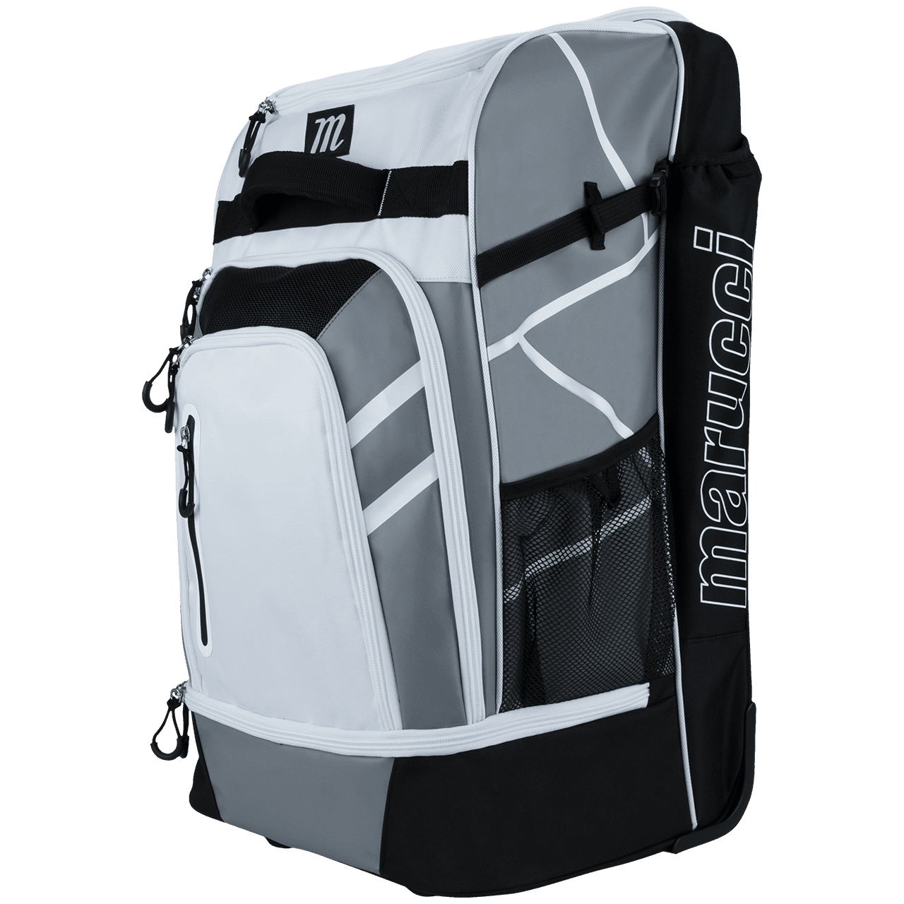 Marucci Convoy Wheeled Bat Bag Roller - White – Specs Overview | Smash It Sports | Leave, With, Convoy