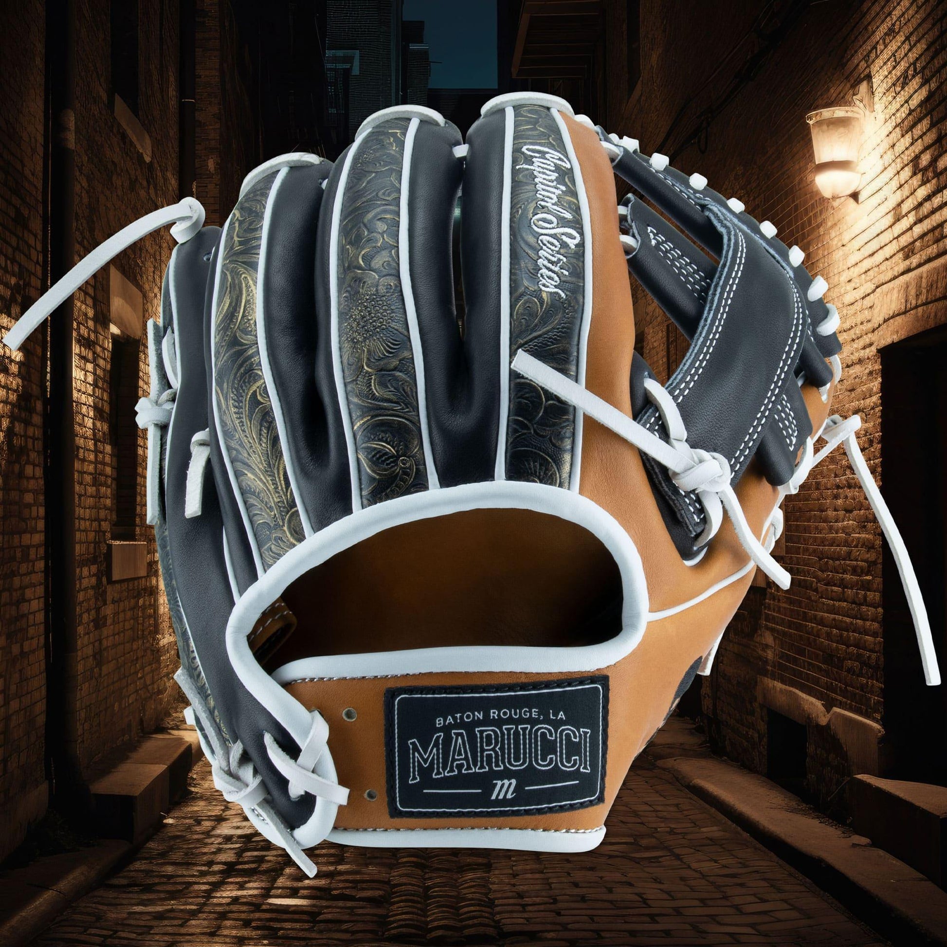 Marucci Nightshift Series NightCrawl 11.75" Fielding Glove - MFGNTSHFT-0205 – Product View | Smash It Sports | leather, kip, 