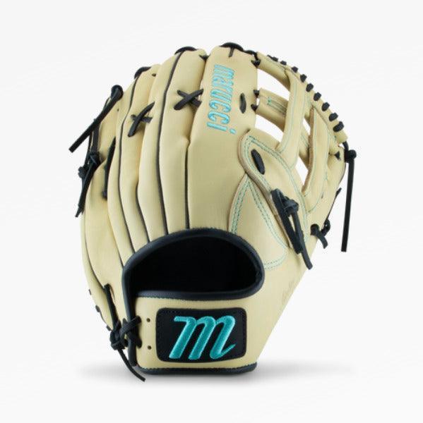 Marucci Oxbow M Type 12.75" Baseball Fielding Glove - MFG3OX78R3-CM/BK – Product View | Smash It Sports | leather, cowhide, p