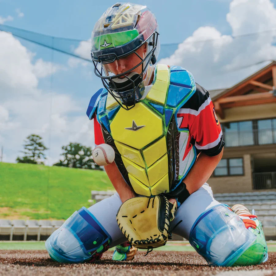 All-Star MVP-PRO Series Youth Catchers Set - Solid Colors – Product View | Smash It Sports | cage, padding, matte
