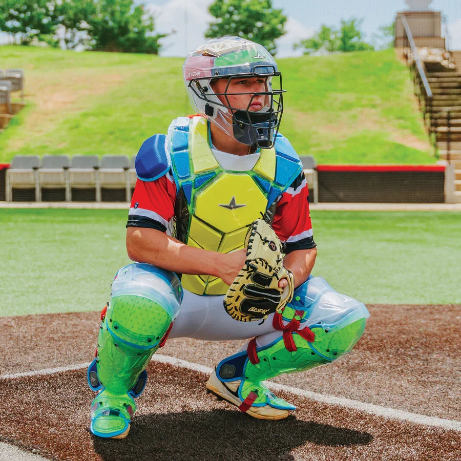 All-Star MVP-PRO Series Youth Catchers Set - Solid Colors – Product View | Smash It Sports | cage, padding, matte