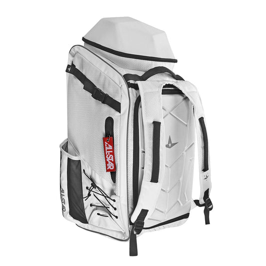 All-Star MVP Pro Series Batpack Bag - White - Smash It Sports