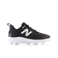 New Balance Men's Fresh Foam 3000 V6 Molded Baseball Cleats - Black with White - PL3000K6 – Primary View | Smash It Sports