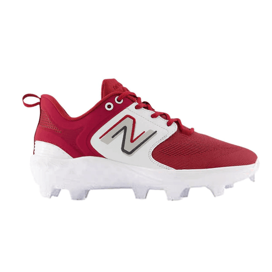 New Balance Men's Fresh Foam 3000 V6 Molded Baseball Cleats - Crimson with White - PL3000M6 – Specs Overview | Smash It Sport