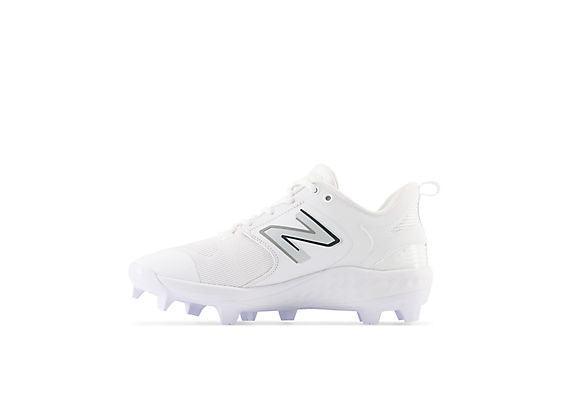 New Balance Men's Fresh Foam 3000 V6 Molded Baseball Cleats - White - PL3000W6 – Second View | Smash It Sports