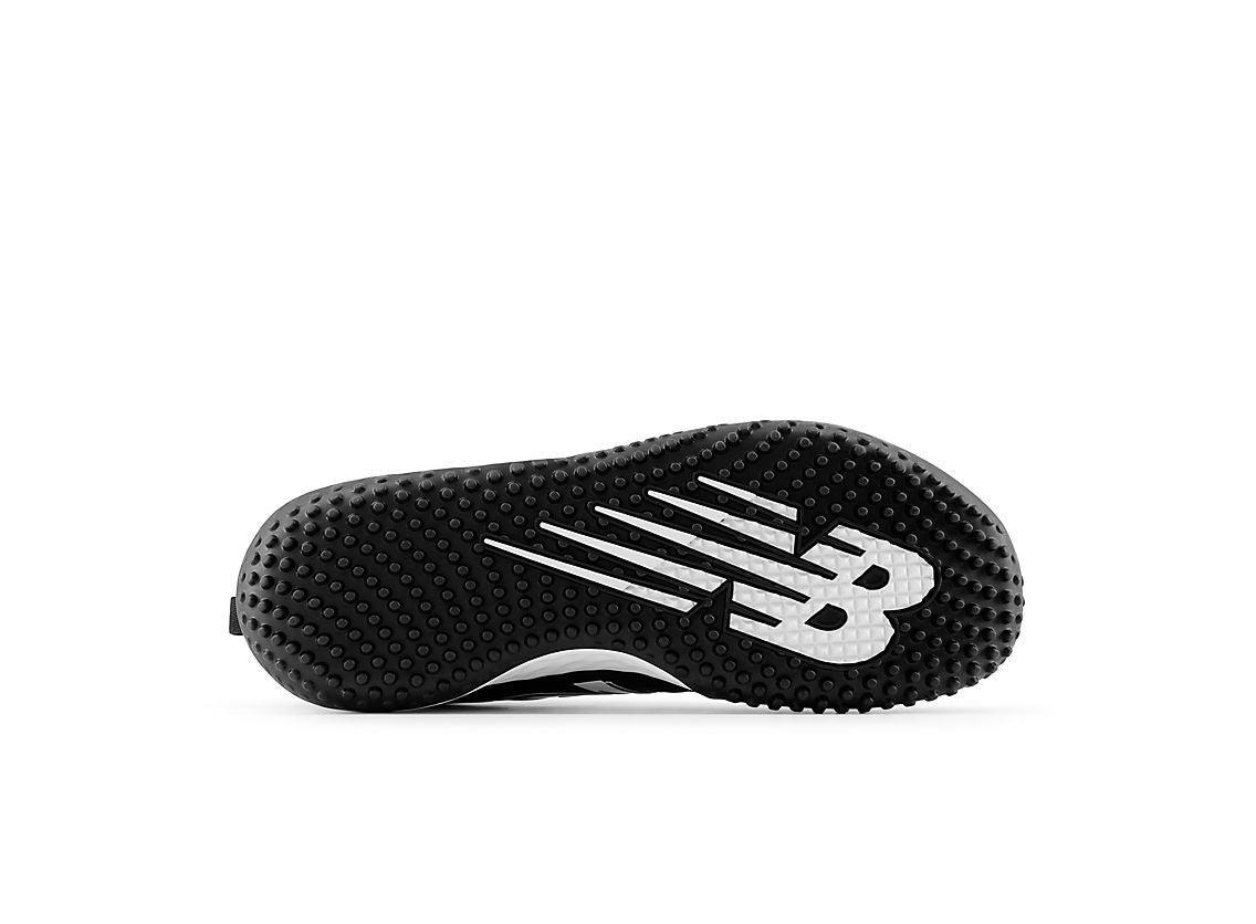 New Balance Men's Fresh Foam 3000 V6 Turf Baseball Shoes - Black with White - T3000SK6 – Fourth View | Smash It Sports