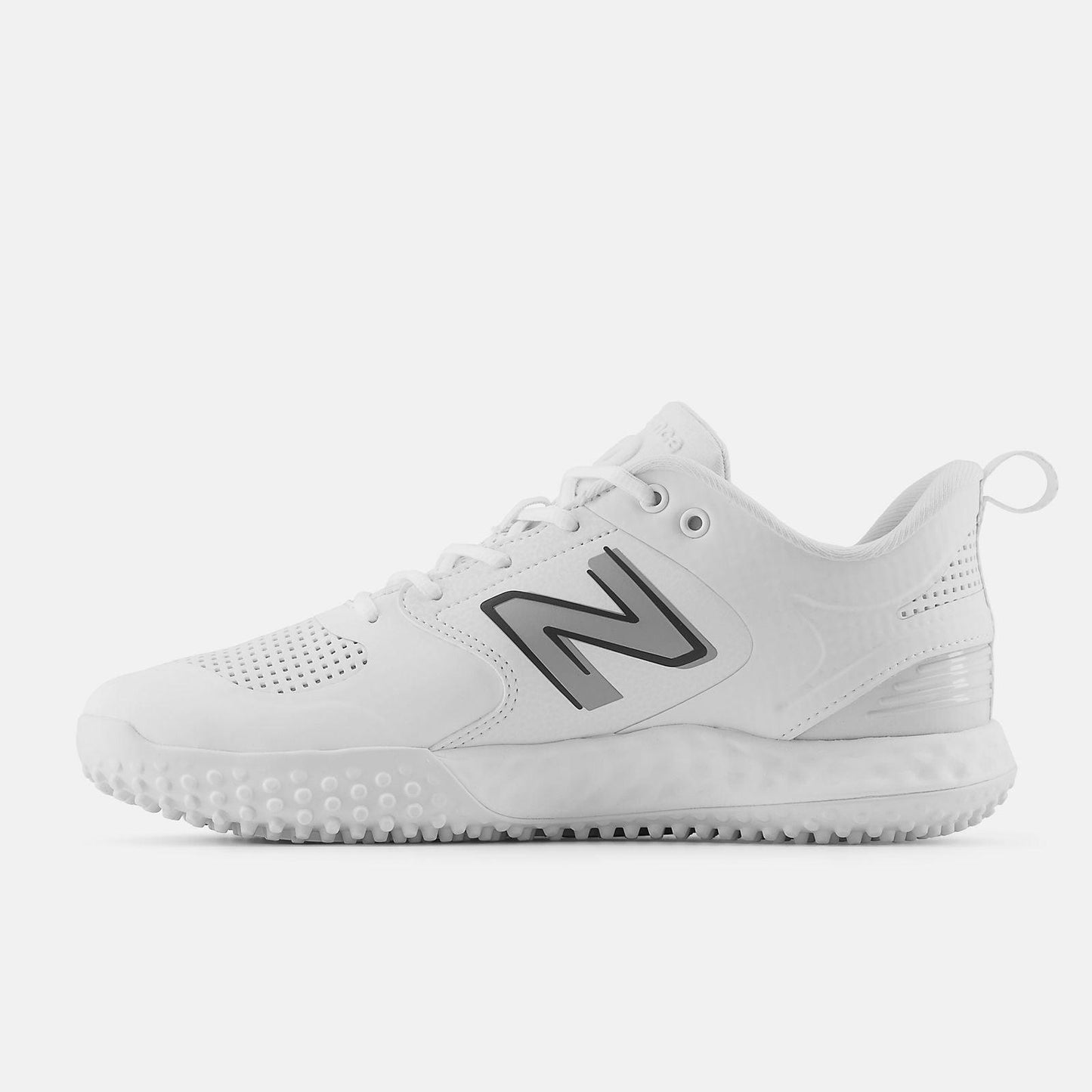 New Balance Men's Fresh Foam 3000 V6 Turf Baseball Shoes - White - T3000SW6 – Second View | Smash It Sports