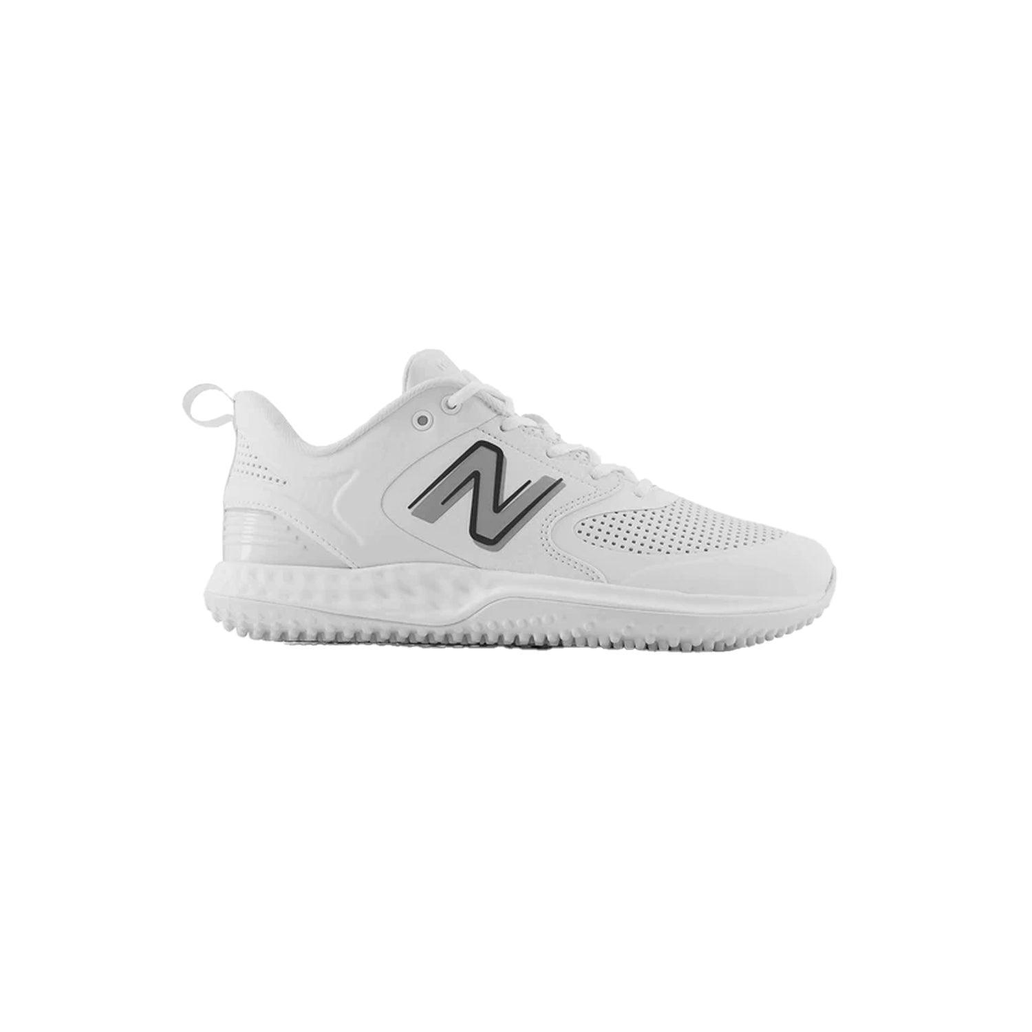 New Balance Men's Fresh Foam 3000 V6 Turf Baseball Shoes - White - T3000SW6 – Primary View | Smash It Sports