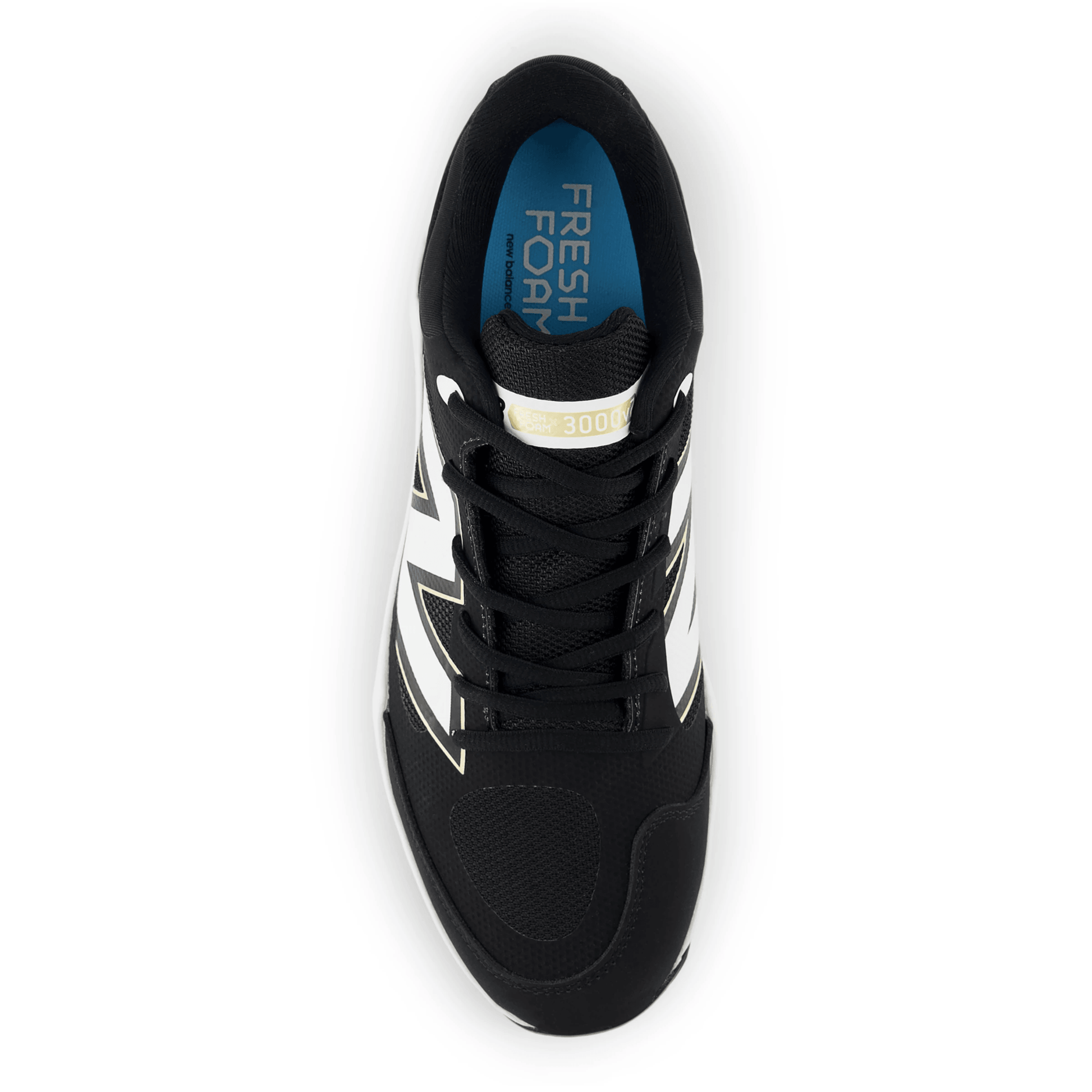 New Balance Men's Fresh Foam 3000 v7 Molded Baseball Cleats - Black - PL3000K7 - Smash It Sports