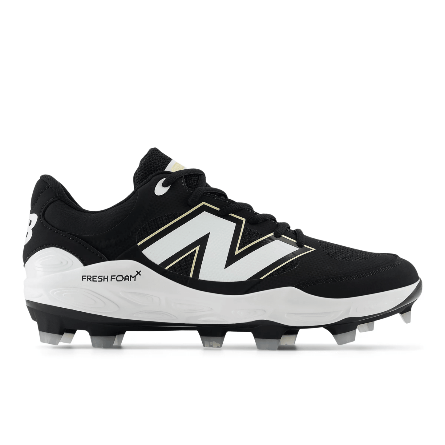 New Balance Men's Fresh Foam 3000 v7 Molded Baseball Cleats - Black - PL3000K7 - Smash It Sports