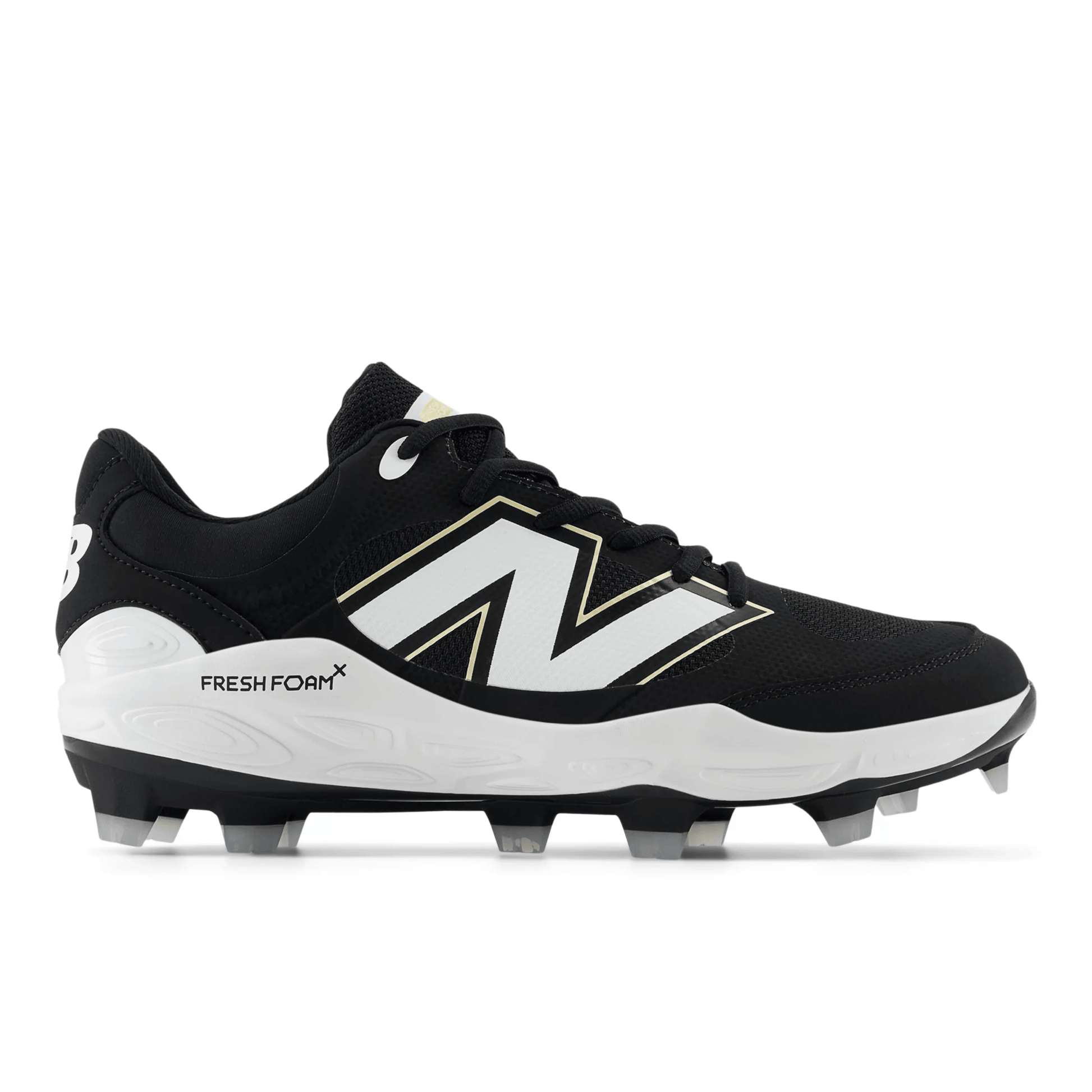 New Balance Men's Fresh Foam 3000 v7 Molded Baseball Cleats - Black - PL3000K7 - Smash It Sports