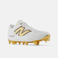 New Balance Men's Fresh Foam 3000 v7 Molded Baseball Cleats - White/Gold - PL3000L7 - Smash It Sports