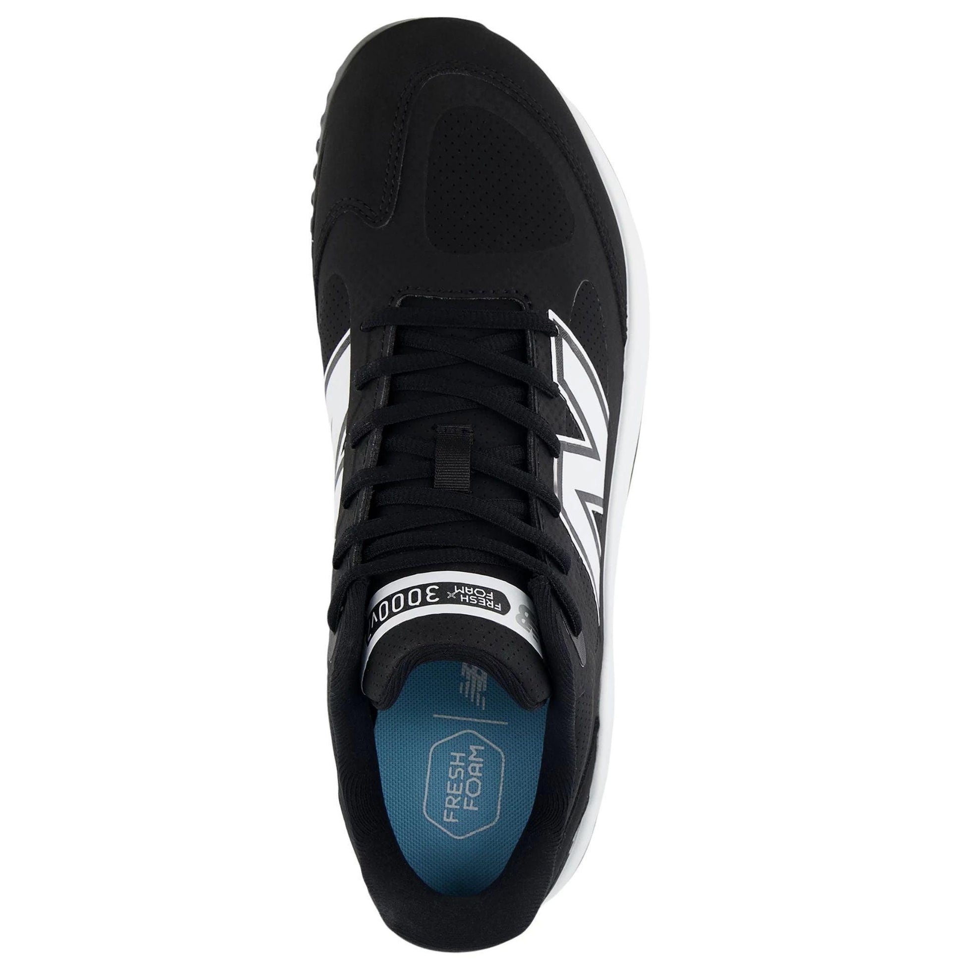 New Balance Men's Fresh Foam 3000 v7 Synthetic Turf Baseball Shoes - Black - T3000SK7 - Smash It Sports