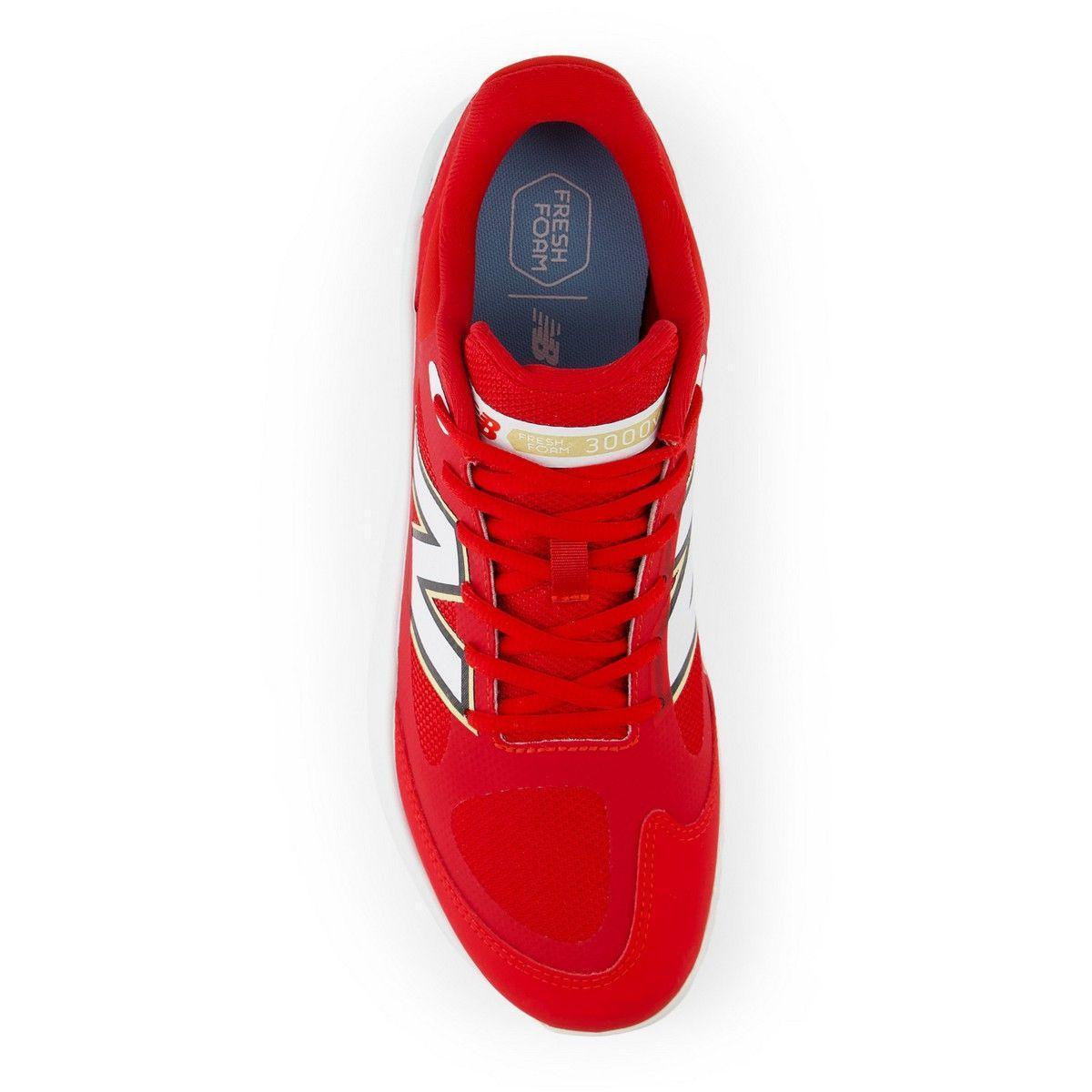 New Balance Men's Fresh Foam 3000 v7 Turf Baseball Shoes - Red - T3000TR7 - Smash It Sports