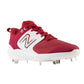 New Balance Men's Fresh Foam X 3000 V6 Metal Baseball Cleats - Cardinal with White - L3000BC6 - Smash It Sports