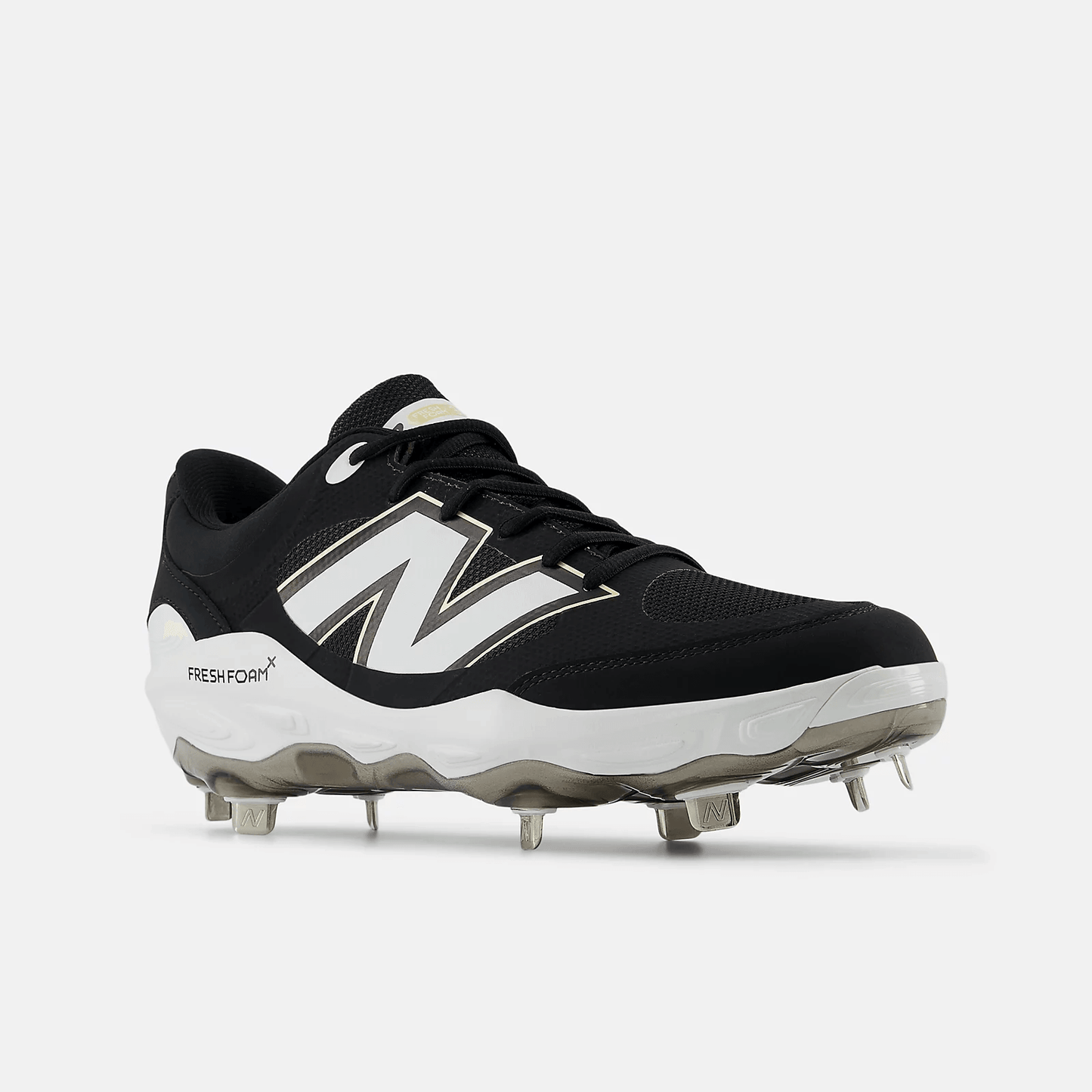 New Balance Men's Fresh Foam X 3000 v7 Metal Baseball Cleats - Black - L3000BK7 - Smash It Sports
