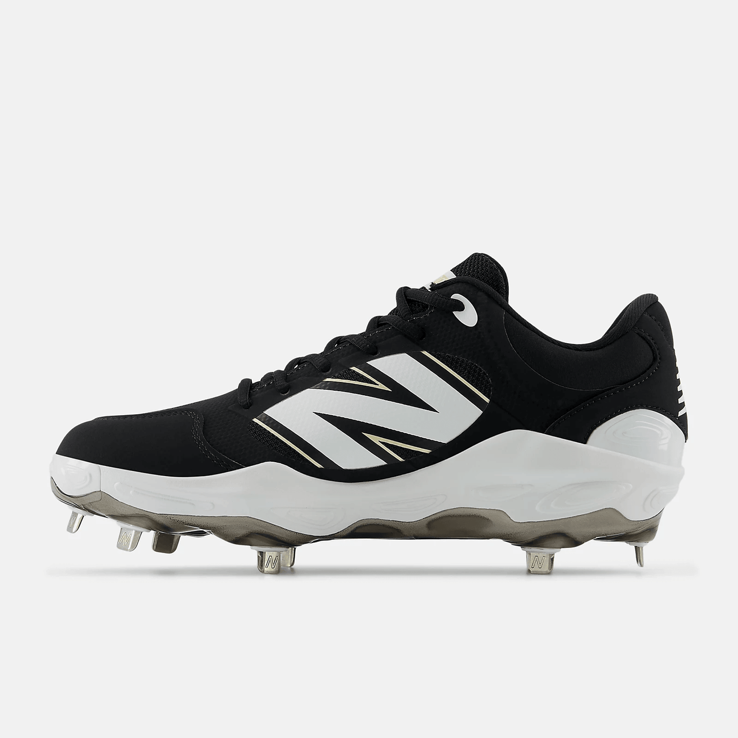 New Balance Men's Fresh Foam X 3000 v7 Metal Baseball Cleats - Black - L3000BK7 - Smash It Sports