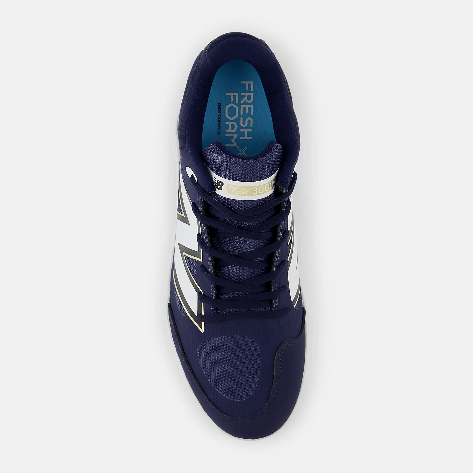 New Balance Men's Fresh Foam X 3000 v7 Metal Baseball Cleats - Navy - L3000TN7 - Smash It Sports