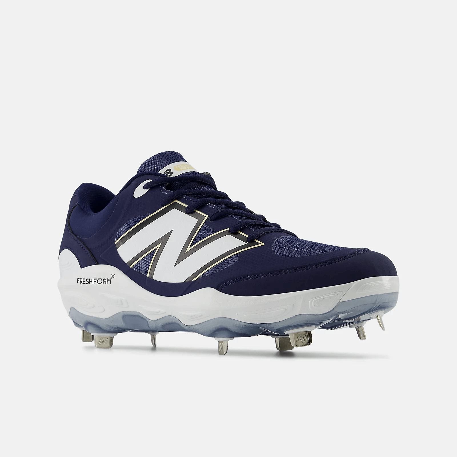 New Balance Men's Fresh Foam X 3000 v7 Metal Baseball Cleats - Navy - L3000TN7 - Smash It Sports