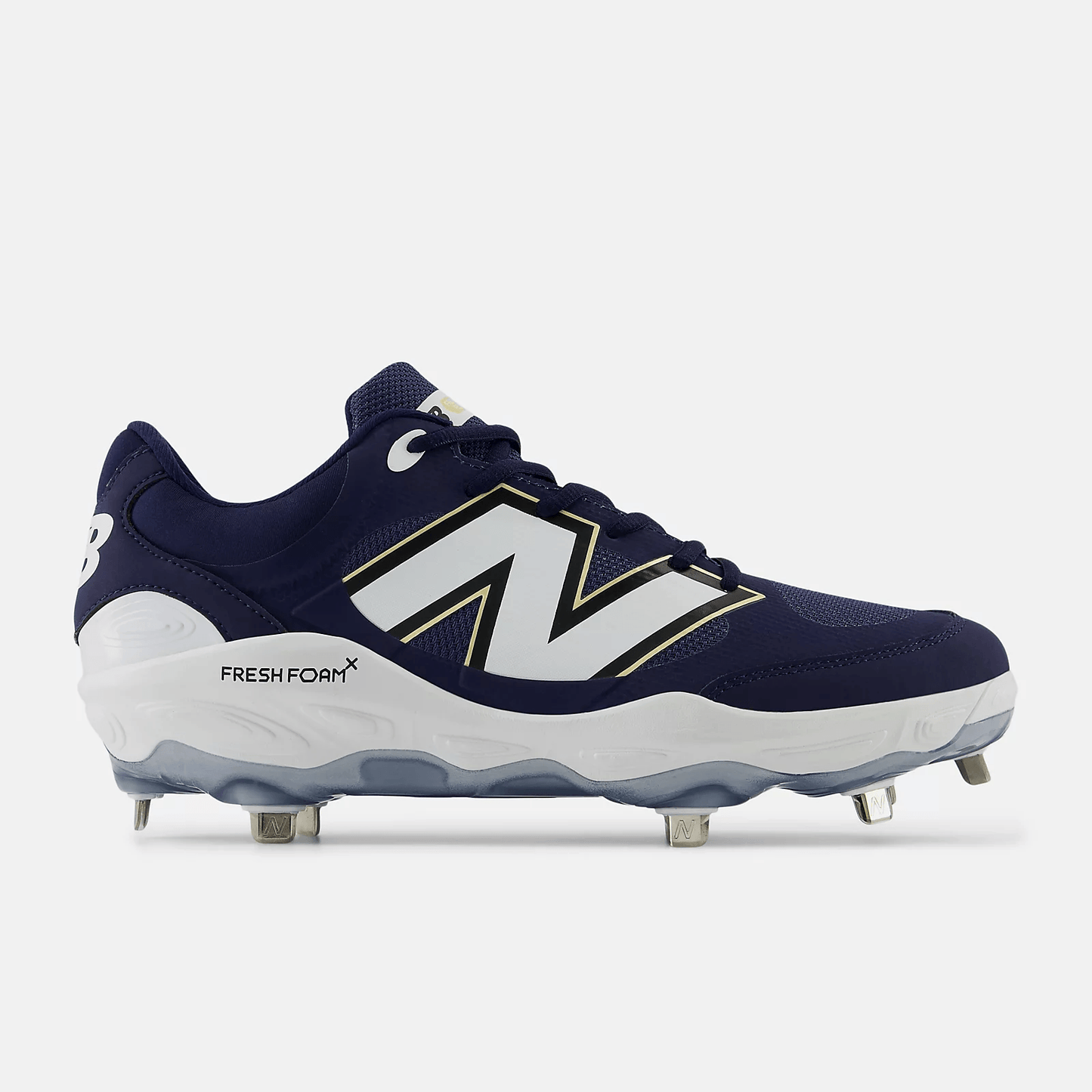 New Balance Men's Fresh Foam X 3000 v7 Metal Baseball Cleats - Navy - L3000TN7 - Smash It Sports