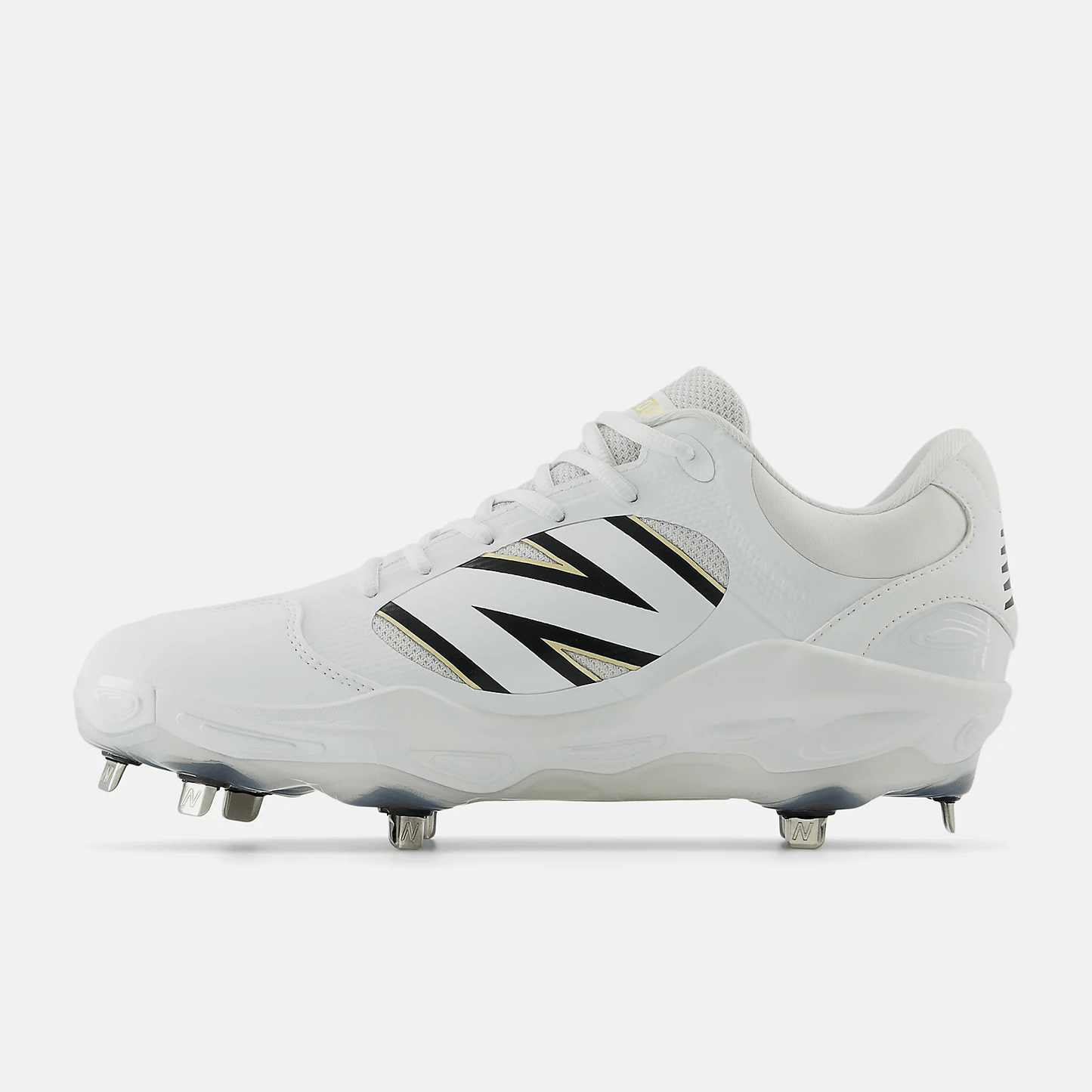 New Balance Men's Fresh Foam X 3000 v7 Metal Baseball Cleats - White - L3000TW7 - Smash It Sports