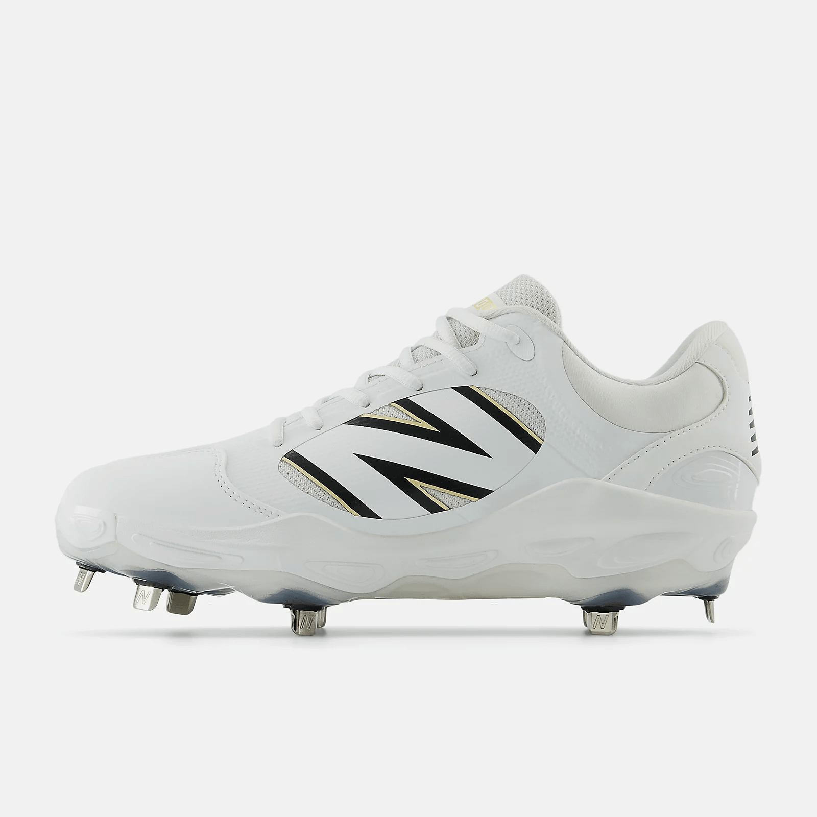 New Balance Men's Fresh Foam X 3000 v7 Metal Baseball Cleats - White - L3000TW7 - Smash It Sports