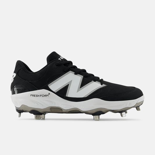 New Balance Men's Fresh Foam X 3000 v7 Synthetic Metal Baseball Cleats - Black - L3000SK7 - Smash It Sports