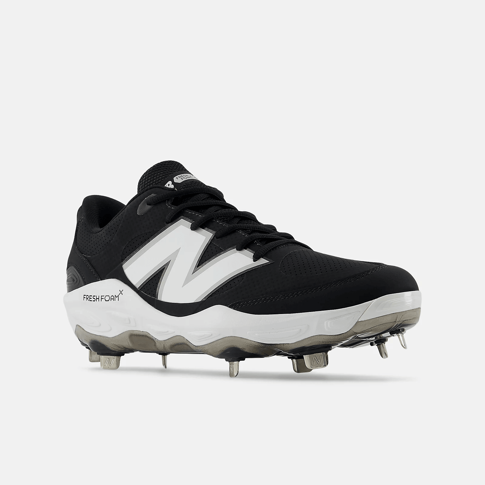 New Balance Men's Fresh Foam X 3000 v7 Synthetic Metal Baseball Cleats - Black - L3000SK7 - Smash It Sports