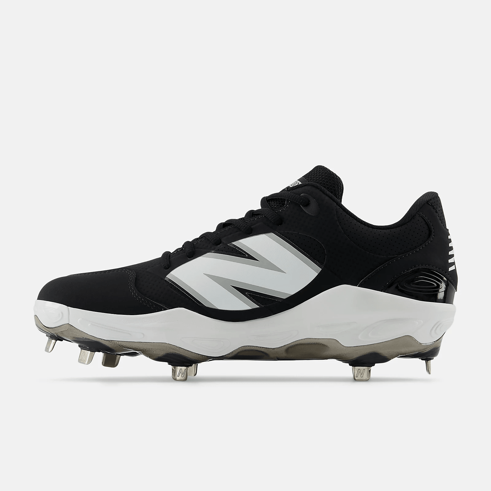 New Balance Men's Fresh Foam X 3000 v7 Synthetic Metal Baseball Cleats - Black - L3000SK7 - Smash It Sports