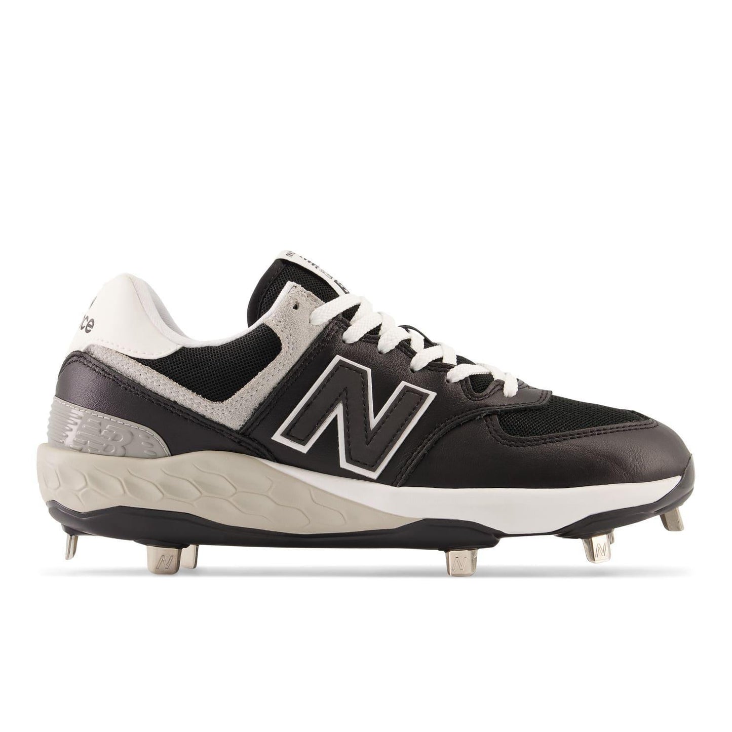 New Balance Men's Fresh Foam X 574 Lux Metal Baseball Cleats - L574BK1 – Product View | Smash It Sports