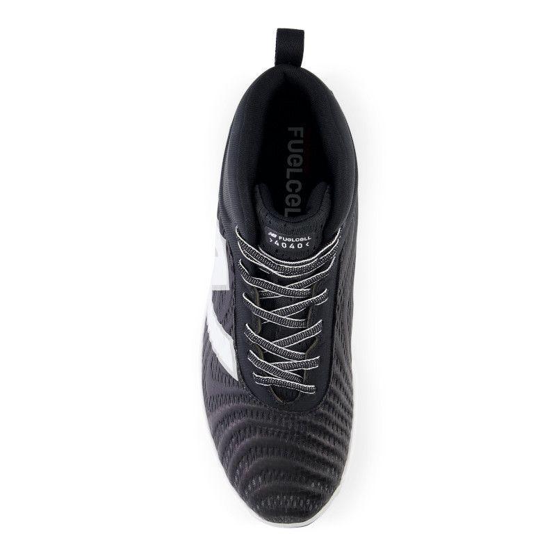 New Balance Men's FuelCell 4040 V7 Mid-Molded Baseball Cleats - Black / Optic White - PM4040K7 - Smash It Sports