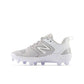 New Balance Women's Fresh Foam Velo V3 Molded Softball Cleats - Grey with White - SPVELOG3 – Second View | Smash It Sports