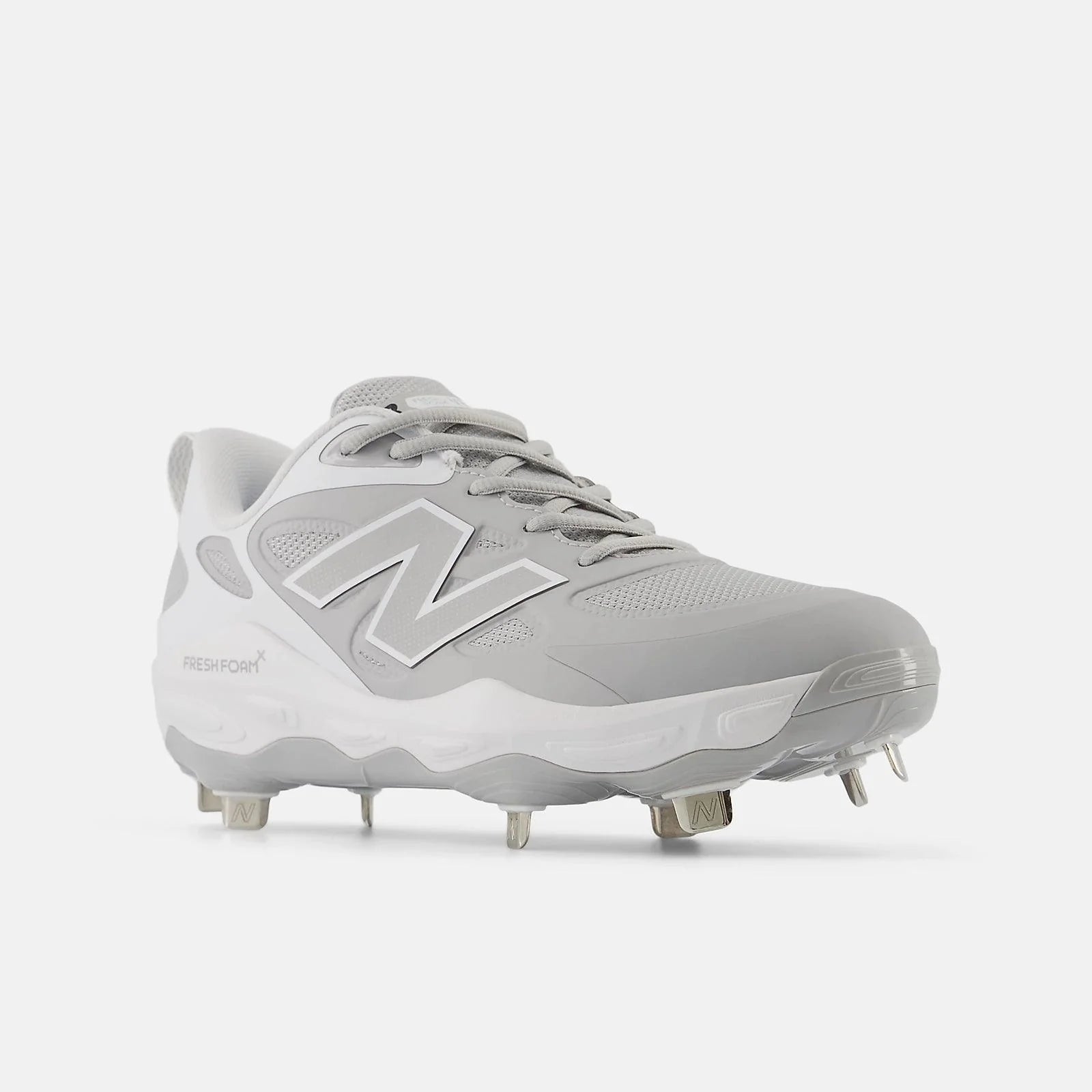 New Balance Women's Fresh Foam X Velo v4 Metal Fastpitch Softball Cleats - Grey SMVELOG4 – Product View | Smash It Sports
