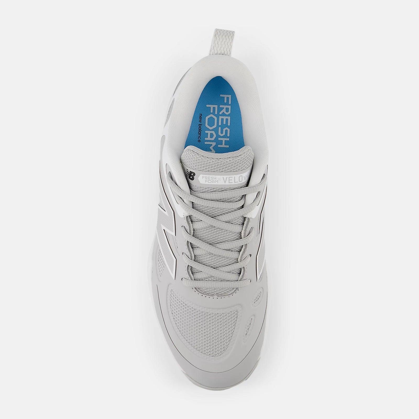New Balance Women's Fresh Foam X Velo v4 Metal Fastpitch Softball Cleats - Grey SMVELOG4 – Product View | Smash It Sports