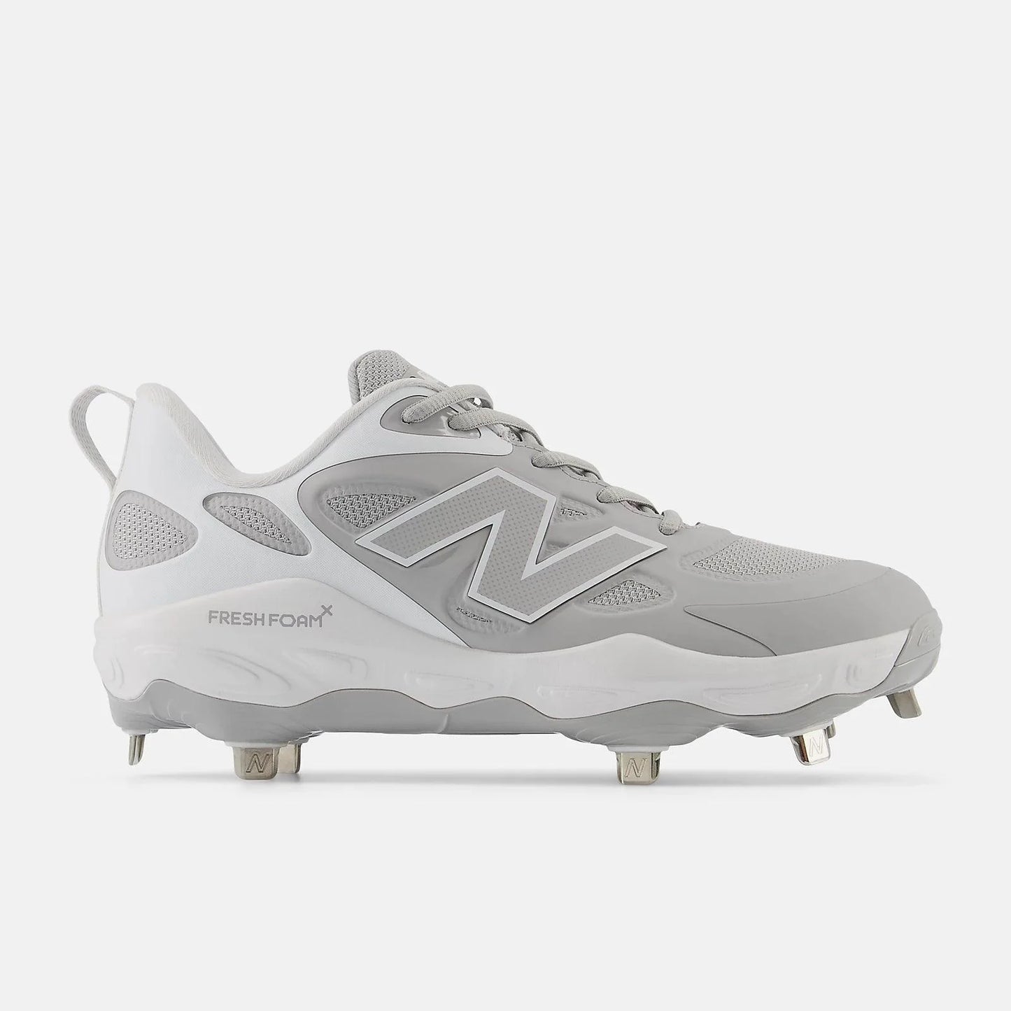 New Balance Women's Fresh Foam X Velo v4 Metal Fastpitch Softball Cleats - Grey SMVELOG4 – Product View | Smash It Sports
