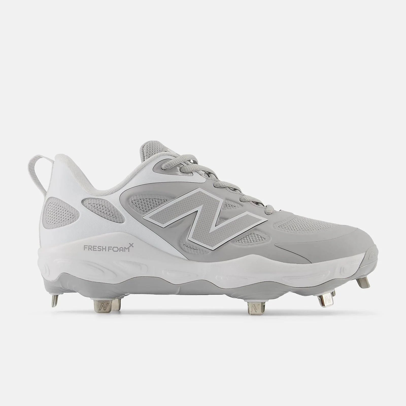 New Balance Women's Fresh Foam X Velo v4 Metal Fastpitch Softball Cleats - Grey SMVELOG4 – Product View | Smash It Sports