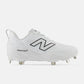 New Balance Women's Fresh Foam X Velo v4 Metal Fastpitch Softball Cleats - Synthetic White SMVELOS4 - Smash It Sports