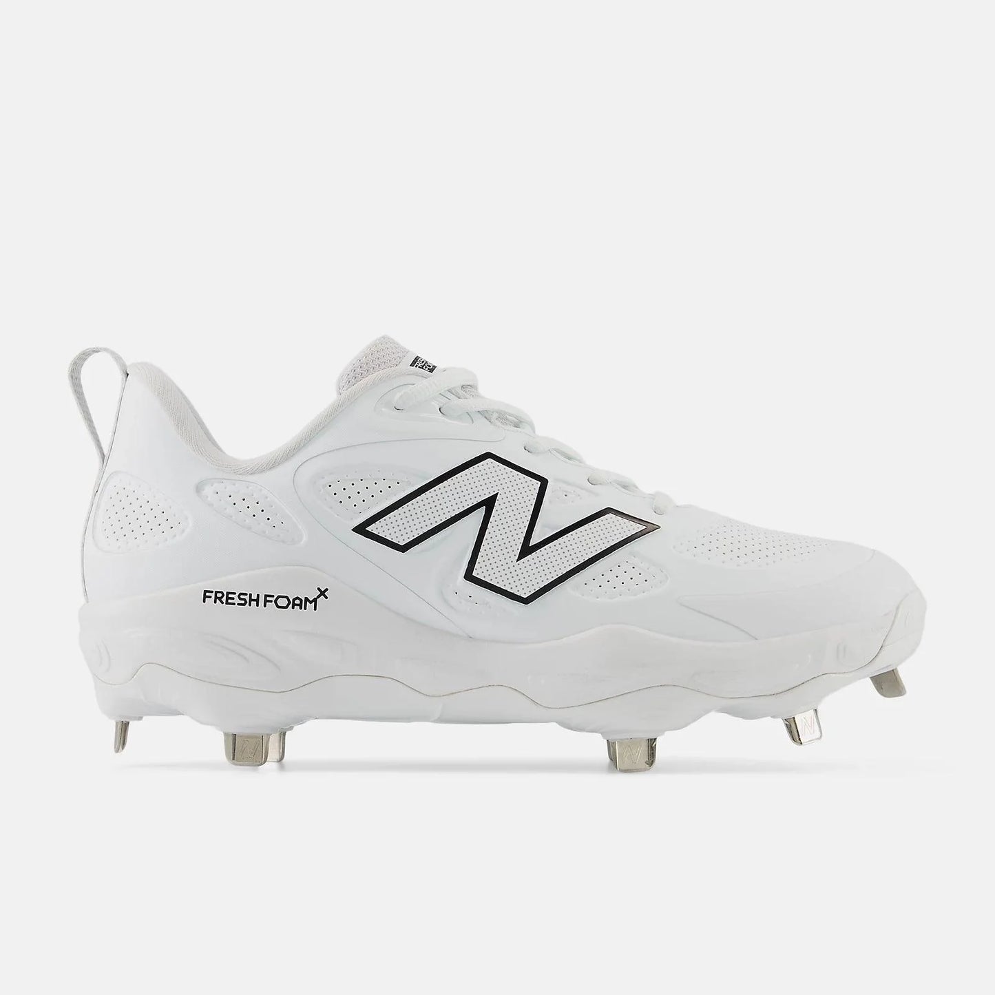 New Balance Women's Fresh Foam X Velo v4 Metal Fastpitch Softball Cleats - Synthetic White SMVELOS4 - Smash It Sports