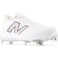 New Balance Women's FuelCell FUSE v4 Metal Fastpitch Softball Cleats - Optic White / Raincloud - SMFUSEW4 - Smash It Sports