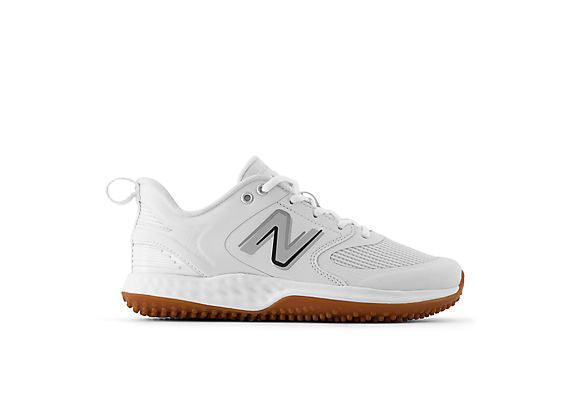 New Balance Women's VELO v3 Turf Softball Shoes - White - STVELOW3 – Primary View | Smash It Sports