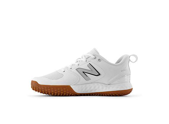 New Balance Women's VELO v3 Turf Softball Shoes - White - STVELOW3 – Second View | Smash It Sports